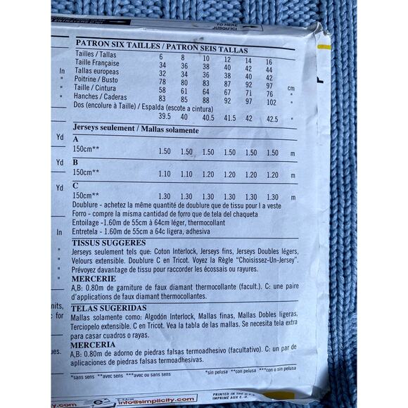 Simplicity 6922 Sewing pattern sheath dress bolero y2k size 6-16 - Picture 5 of 5